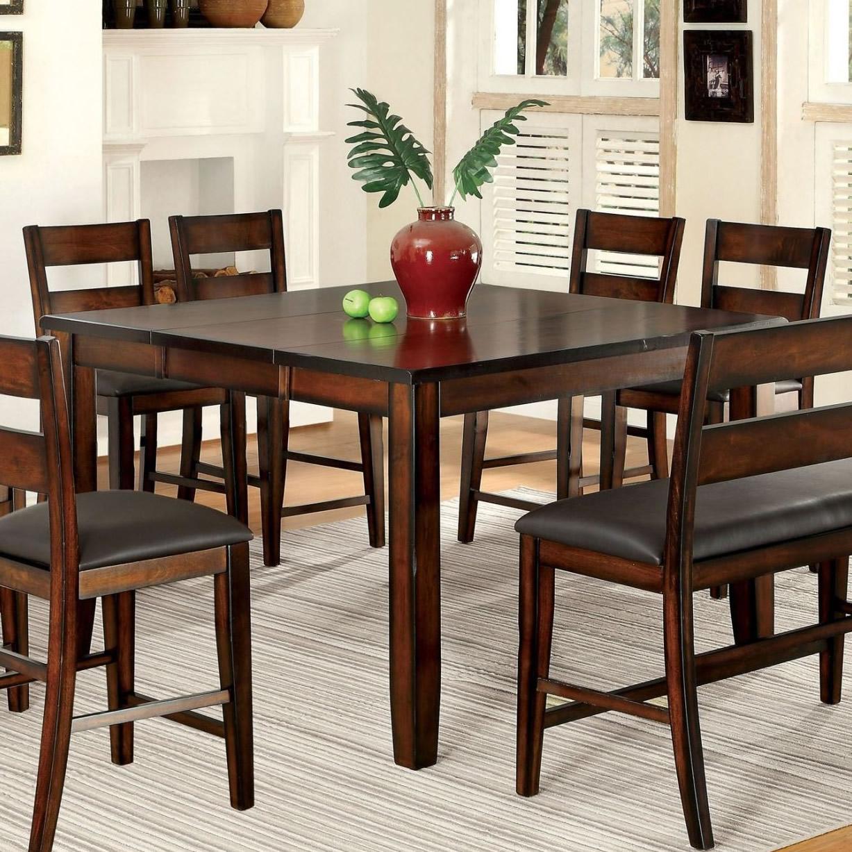 Furniture of America Dickinson CM3187PT Counter Height Table IMAGE 1